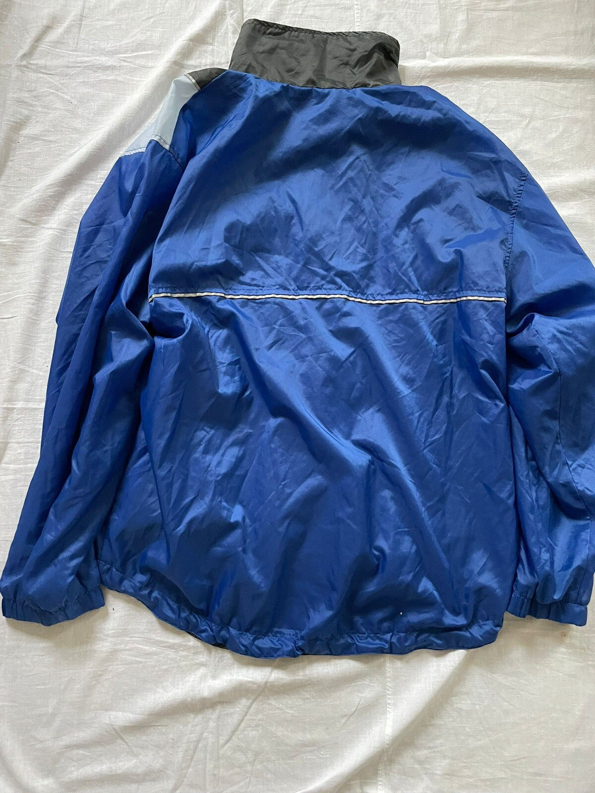 Asics Original Windbreaker Jacke (gebraucht) Blau,Weiß,schwarz Gr.L