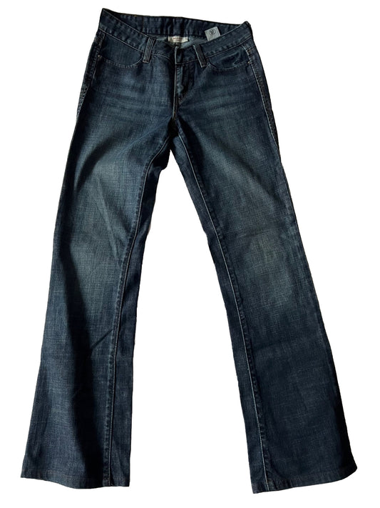 Levi’s (553) Vintage Damen Jeans (gebraucht) Mid Rise Boot Dunkel Blau