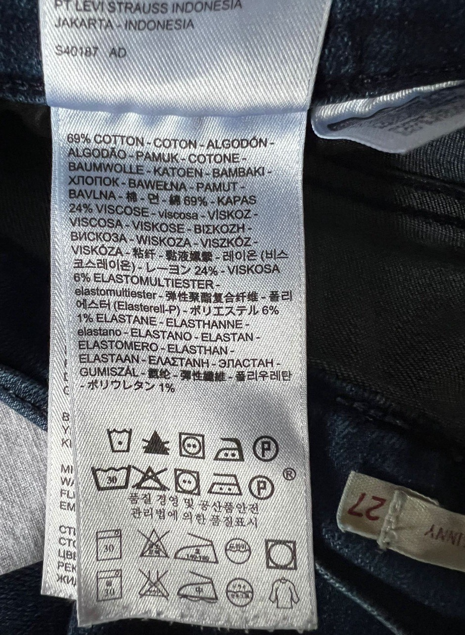 Levi’s  Jeans Damen (Gebraucht) Dunkelblau Gr.W 27 L 34