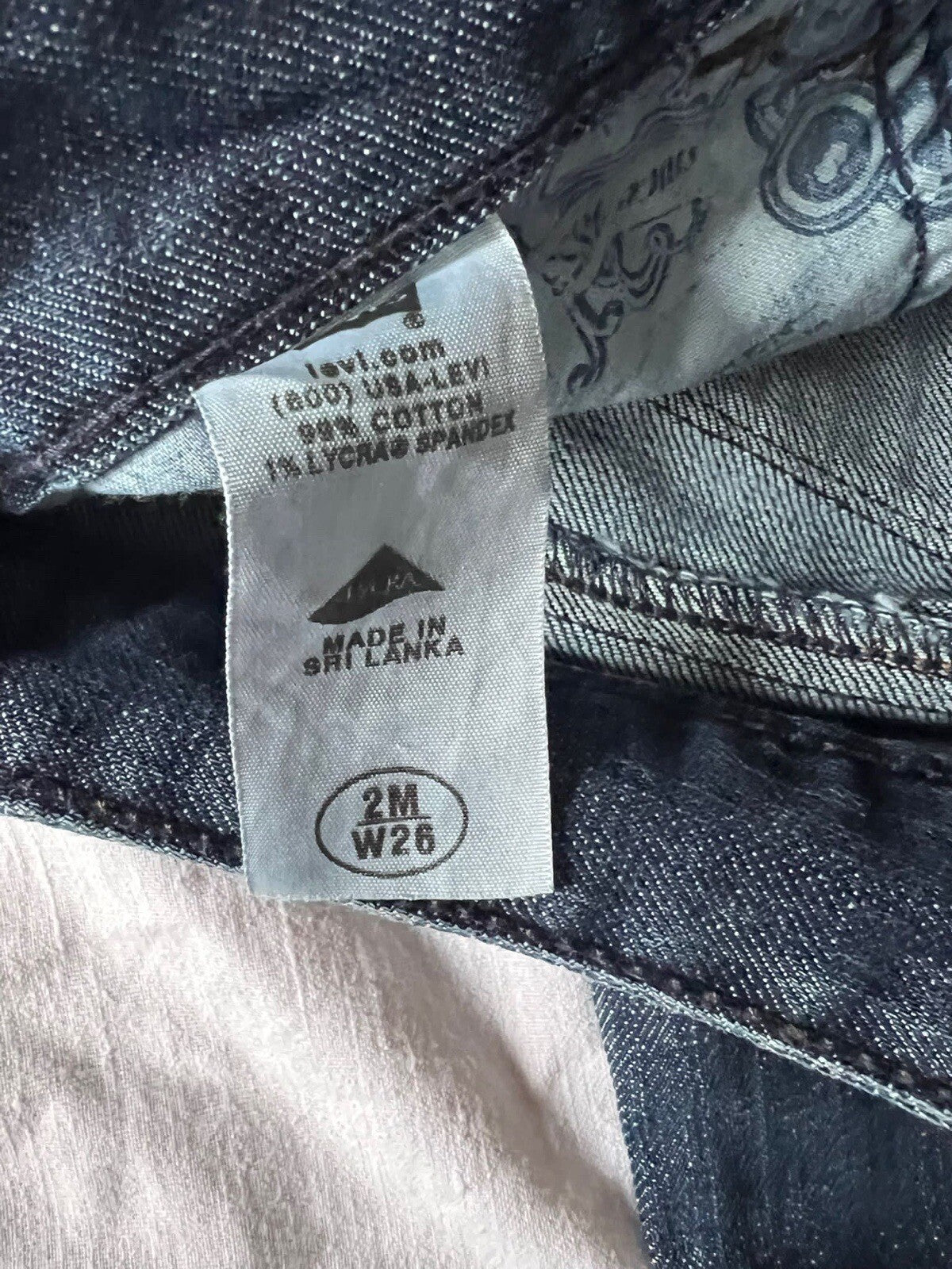 Levi’s (553) Vintage Damen Jeans (gebraucht) Mid Rise Boot Dunkel Blau