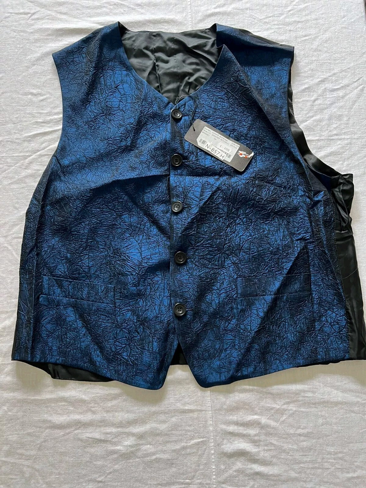 Benvenuto Original Anzugsweste Herren (Neu/Etikett) Dunkelblau/Schwarz Gr.26