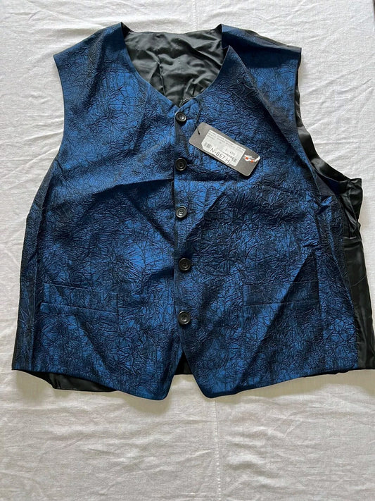 Benvenuto Original Anzugsweste Herren (Neu/Etikett) Dunkelblau/Schwarz Gr.26